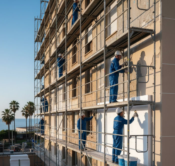 Rehabilitación de fachadas con SATE